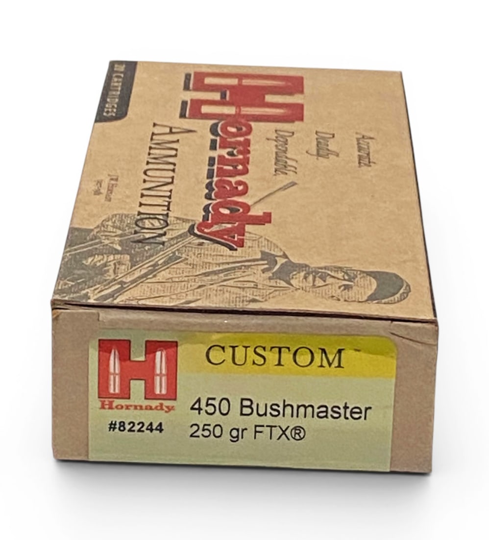 NIB 20rds. Of .450 BUSHMASTER 250gr. FTX Hornady Custom Ammunition (1 of 1)