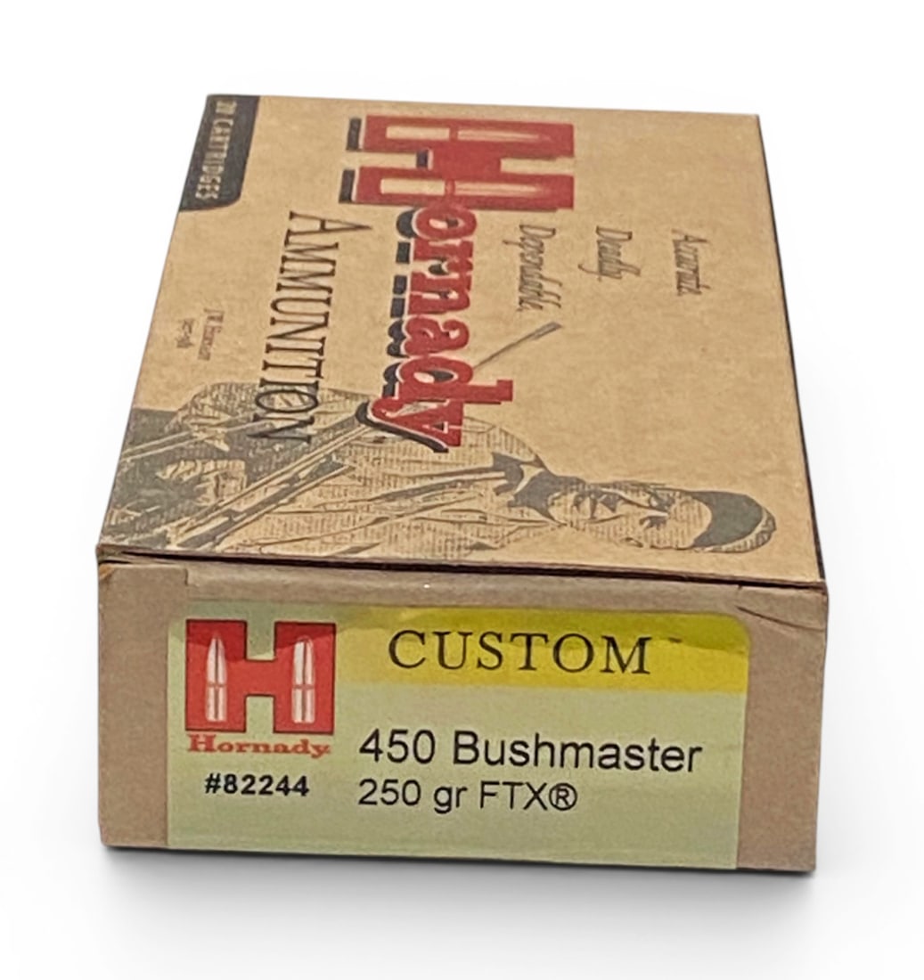 NIB 20rds. Of .450 BUSHMASTER 250gr. FTX Hornady Custom Ammunition (1 of 1)