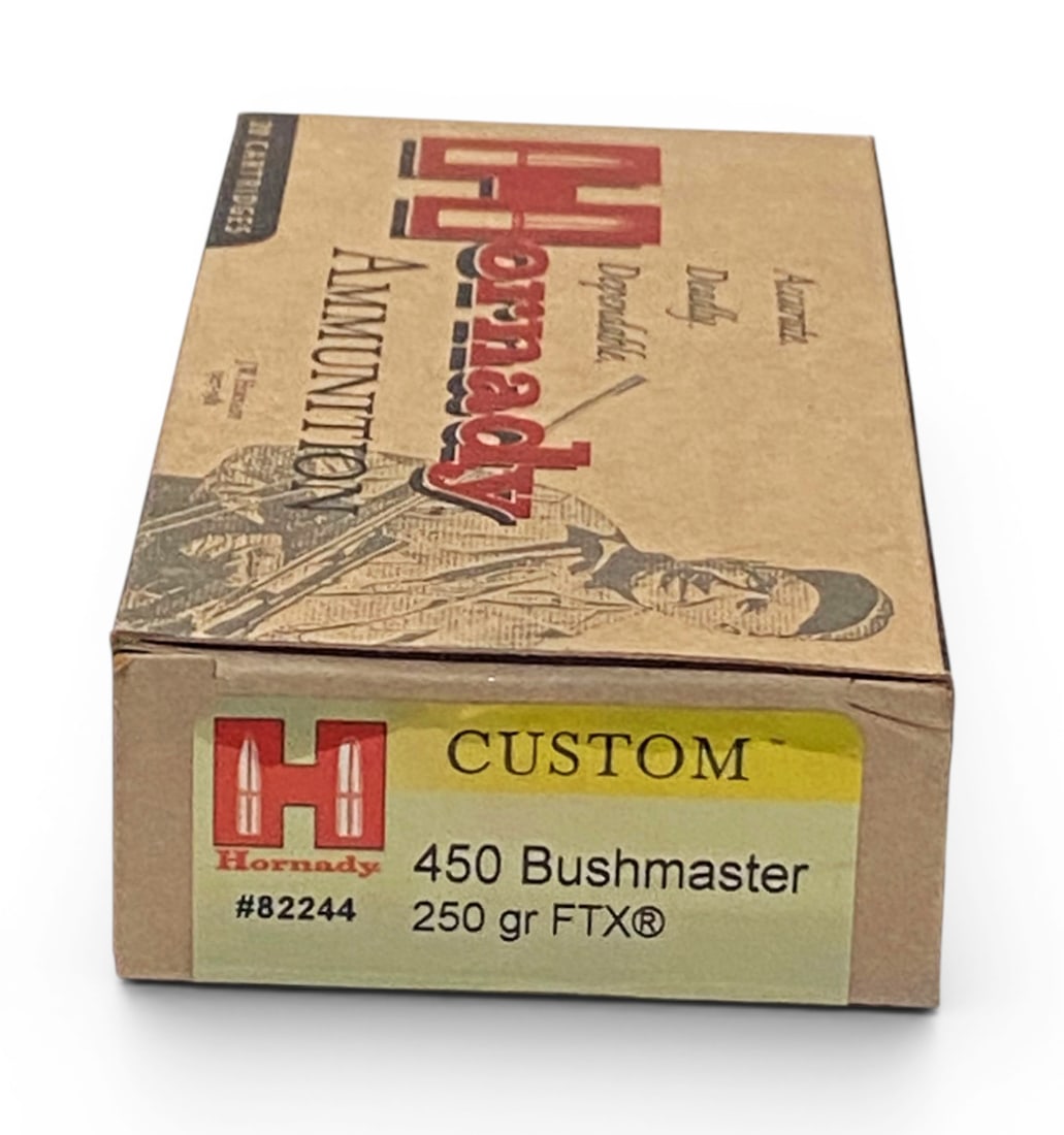 NIB 20rds. Of .450 BUSHMASTER 250gr. FTX Hornady Custom Ammunition (1 of 1)