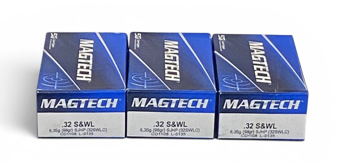 NIB 150rds. Of .32 S&W LONG 98gr. SJHP Magtech Ammunition: See Photo(s)