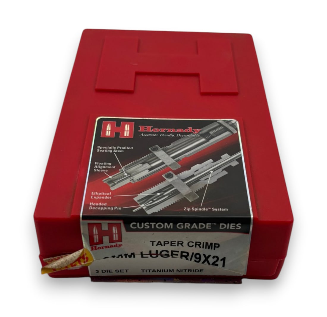 Hornady Custom Grade Taper Crimp 9mm Luger Dies: See Photo(s)
