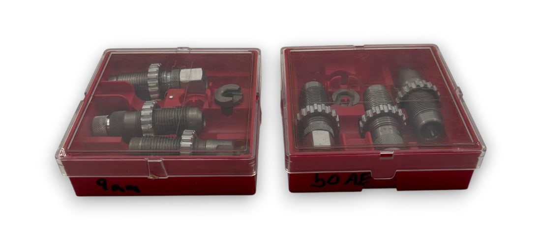 Lee 9mm and .50 AE Reloading Dies: See Photo(s)
