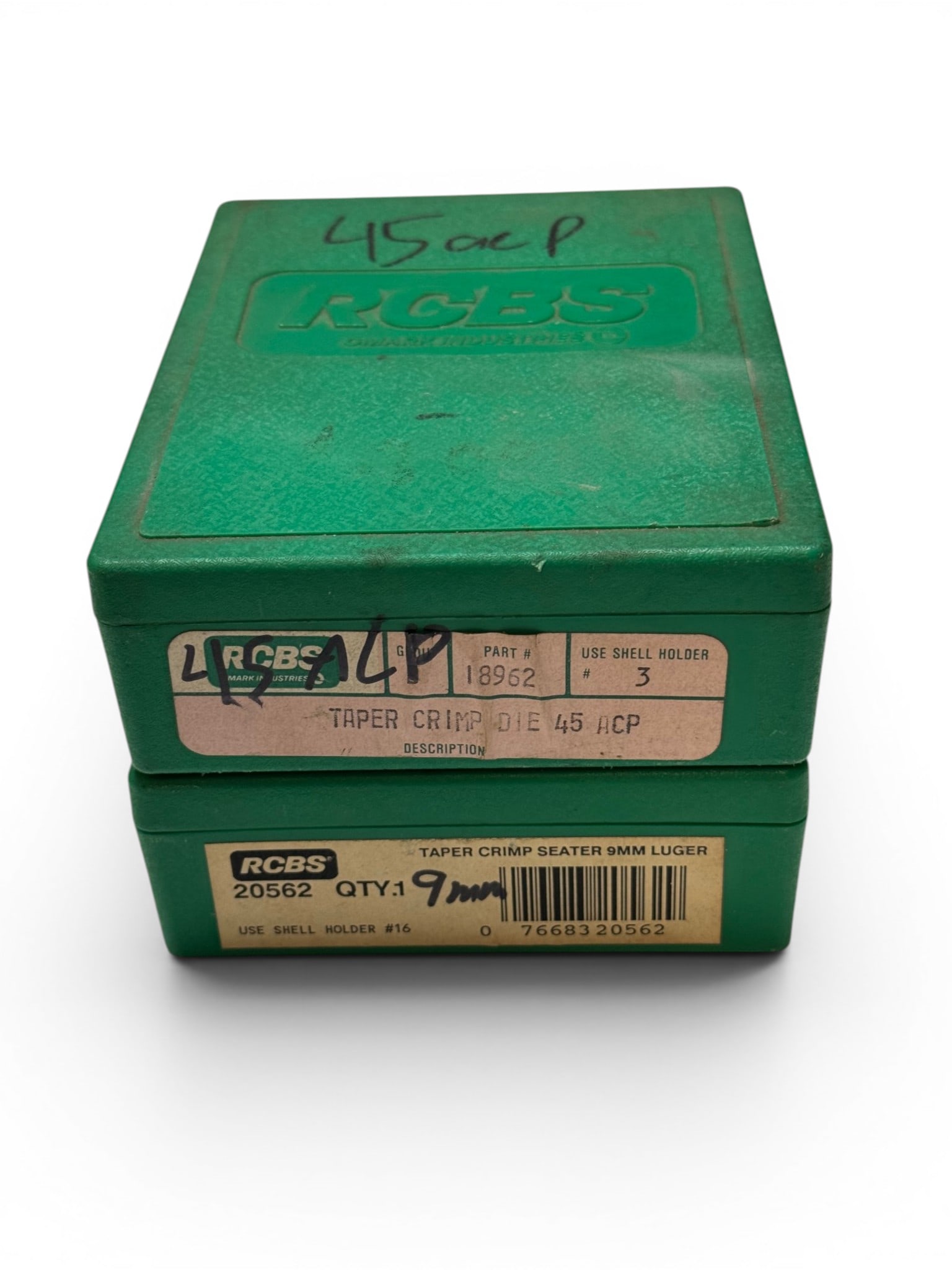 RCBS .45 ACP and 9mm Custom Grade Dies: See Photo(s)