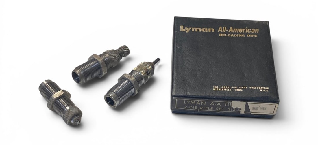 Lyman Reloading Die Lot - .45 ACP 3-Die Set and .308 WIN. 2-Die Full Length Sizing Set: See photos