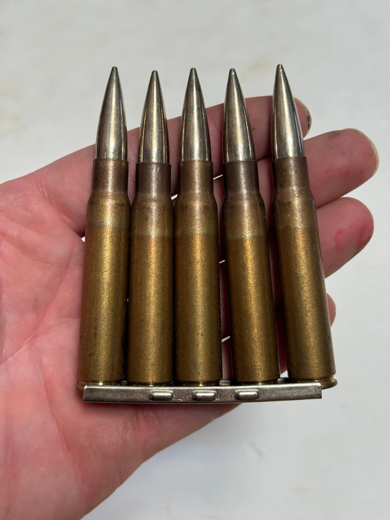 15rd. Box of 1949 Czech 8mm MAUSER Ammunition on Stripper Clips - 2