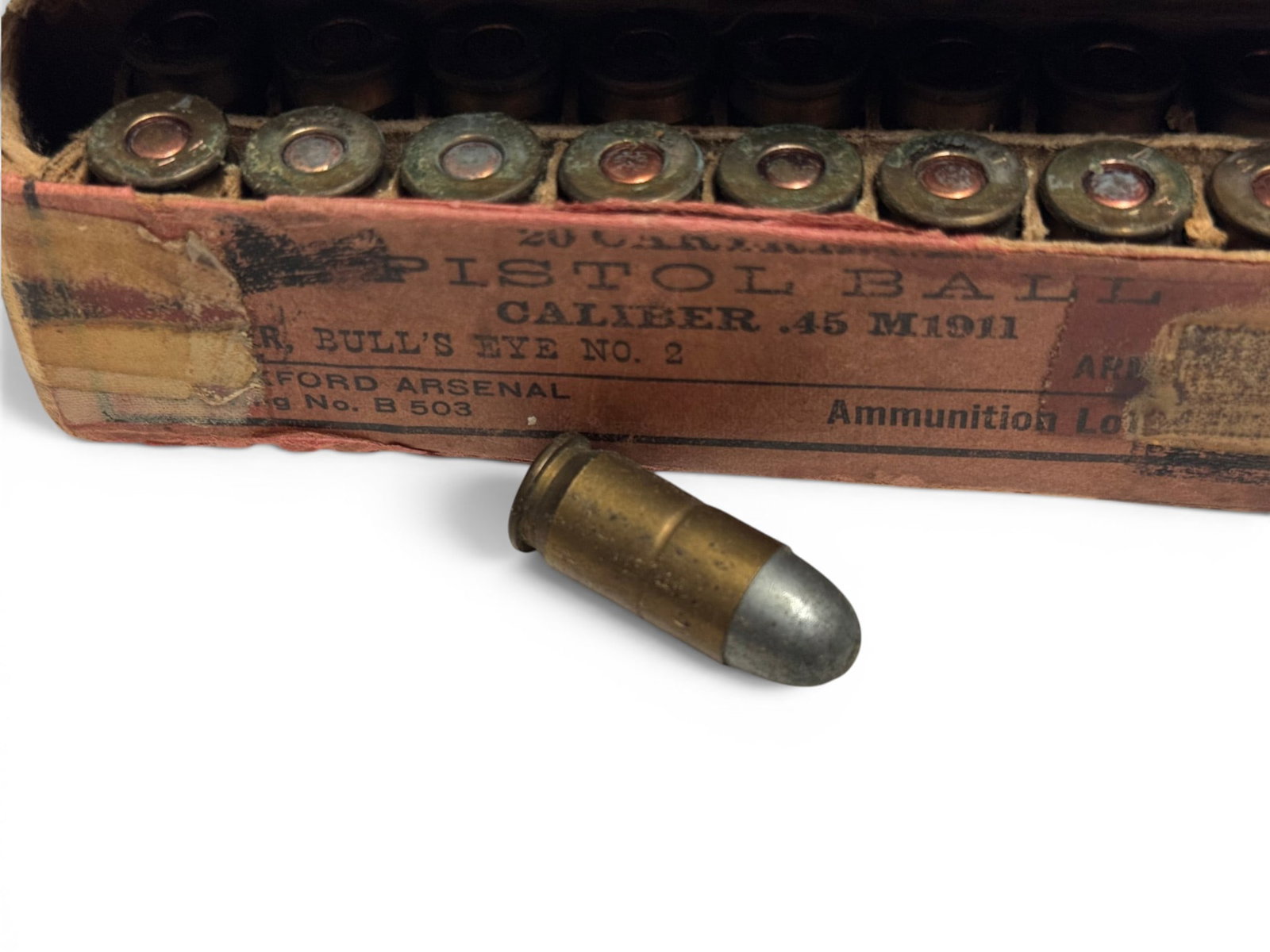 Collectible 18rds. of .45 AUTO M1911 BALL Frankford Arsenal Ammunition - 3