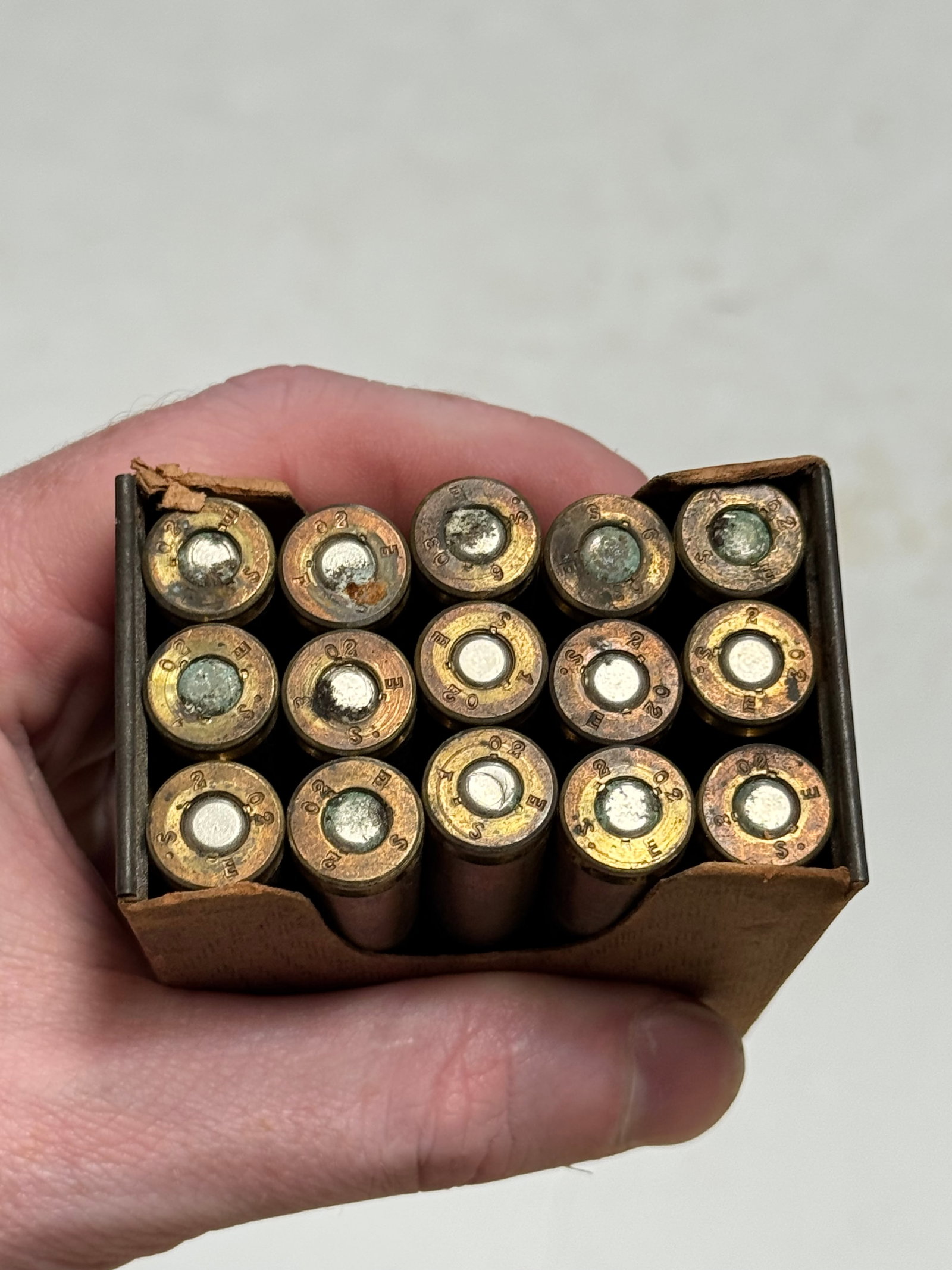 15rds. of 7.92x57 (8mm MAUSER) GEW 88 Collectible Ammunition on Clips - 2