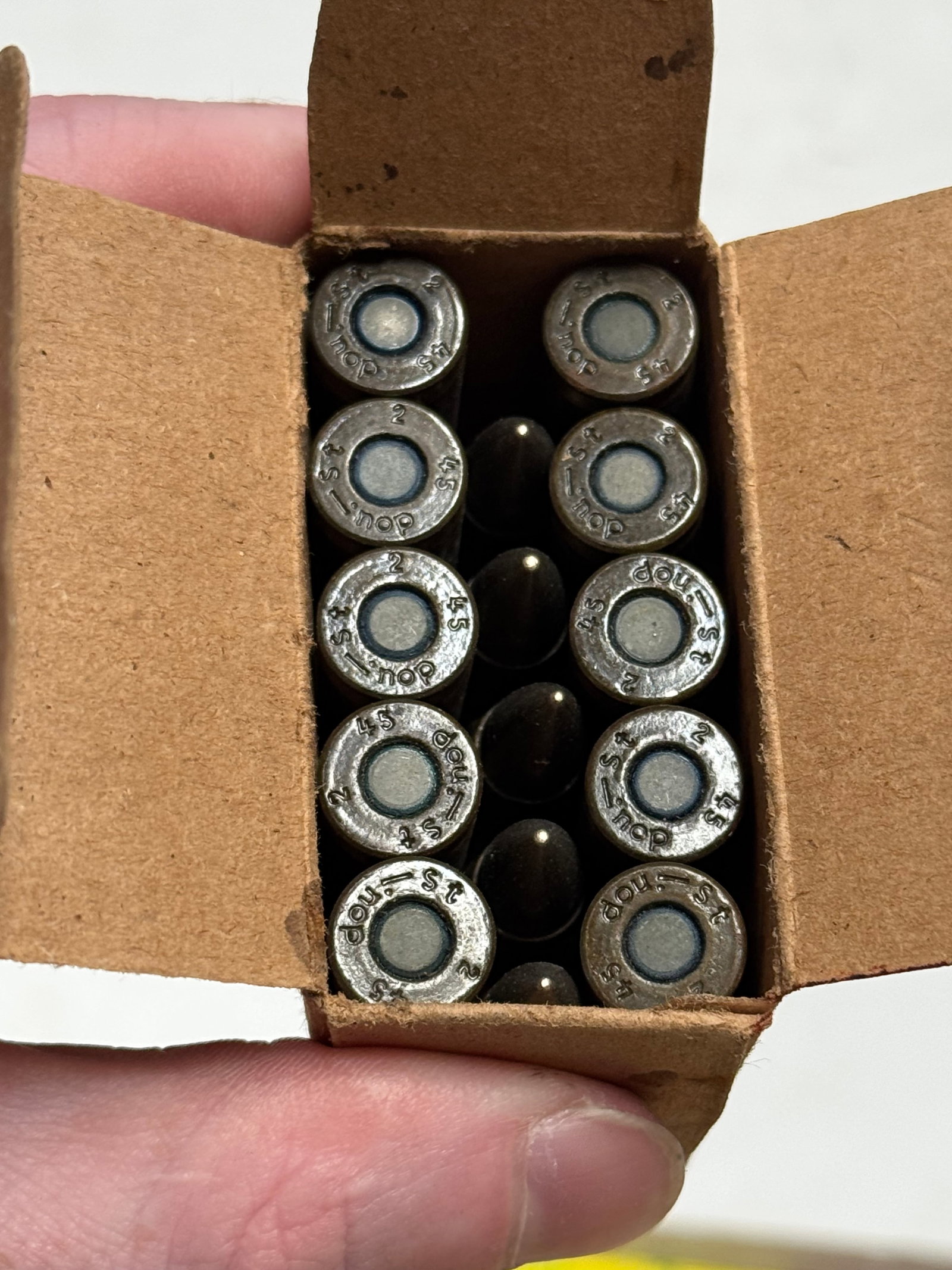 RARE Collectible 15rd. Box of German WWII MP44 7.92x33mm KURZ Ammunition - 2