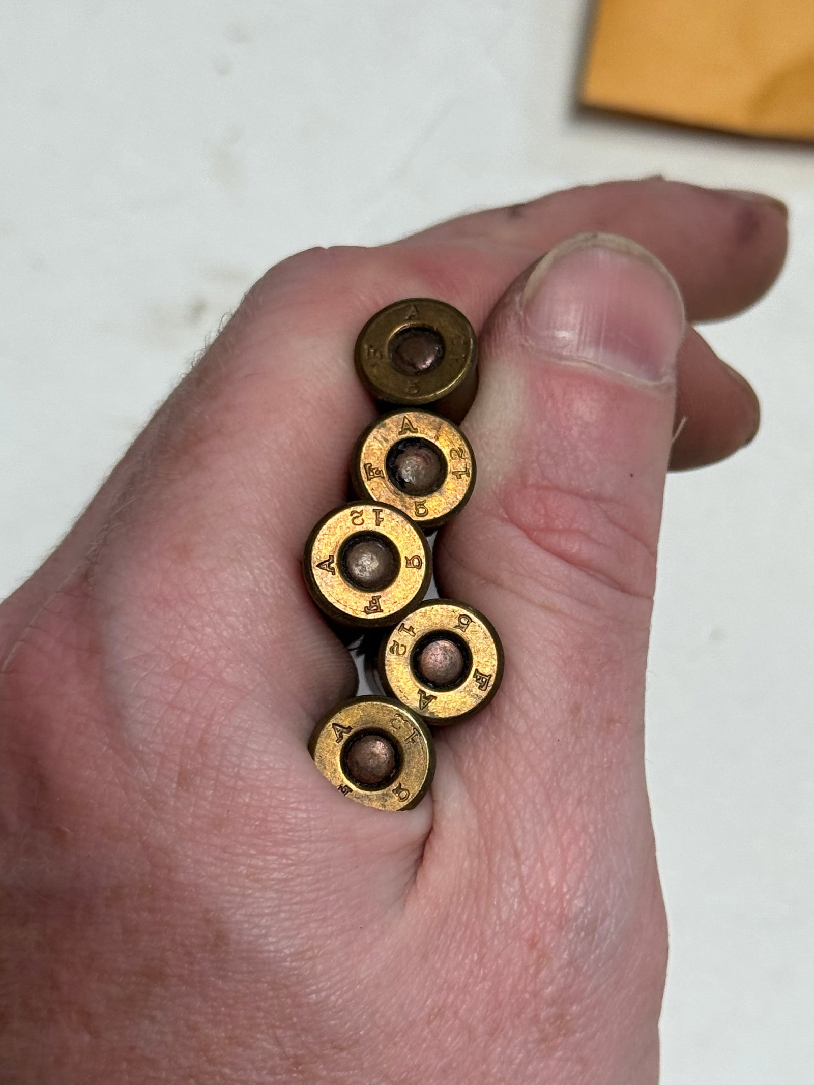 10rds. .38 LONG COLT Factory Ammunition and (5) .38 LONG COLT Brass - 10