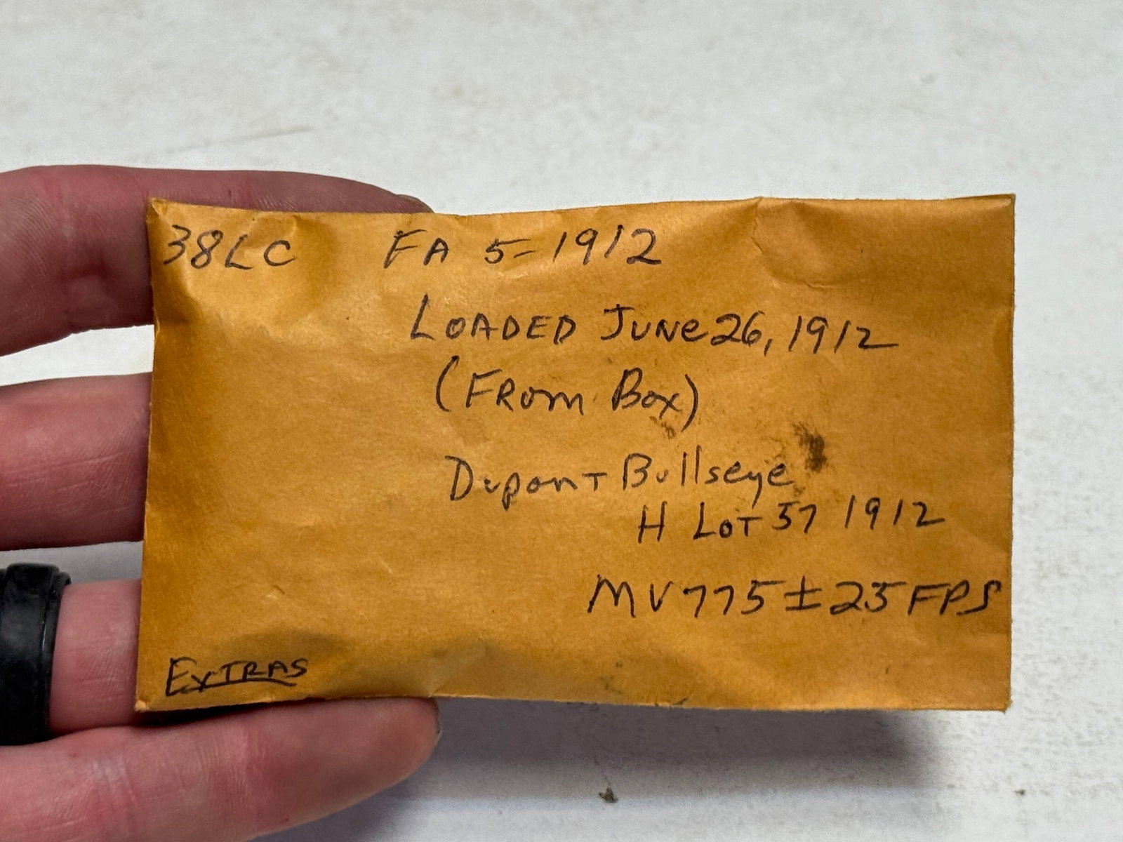 10rds. .38 LONG COLT Factory Ammunition and (5) .38 LONG COLT Brass - 8