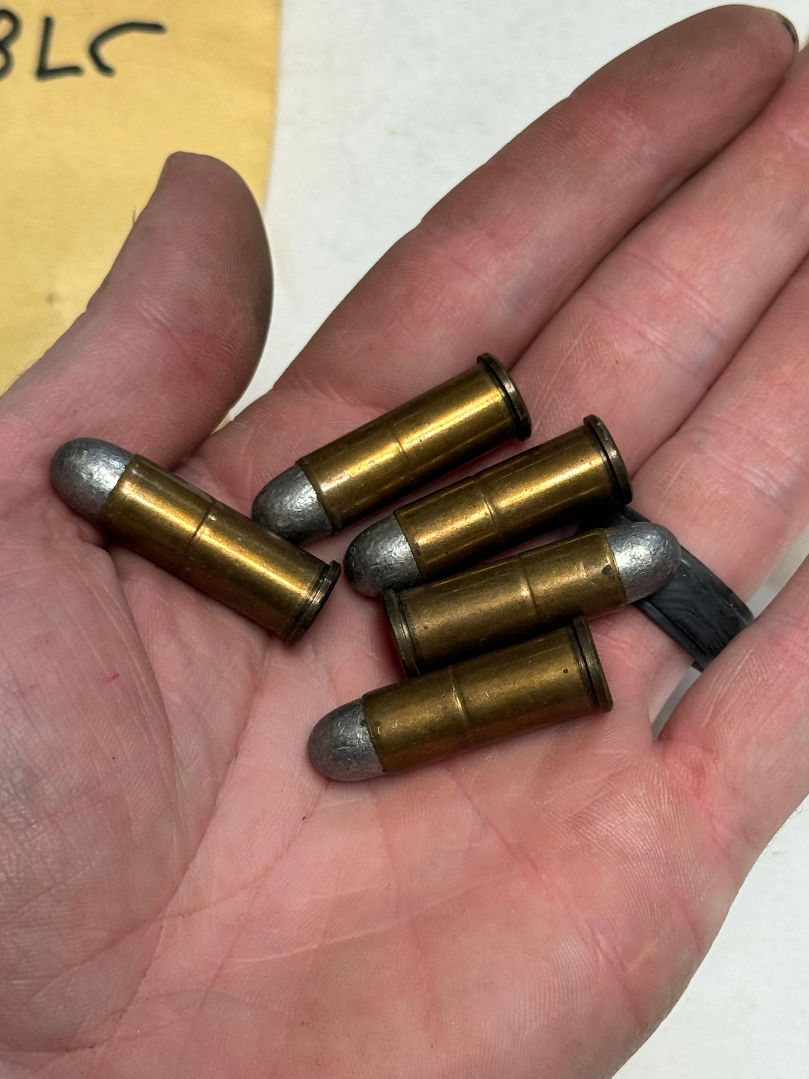10rds. .38 LONG COLT Factory Ammunition and (5) .38 LONG COLT Brass - 9