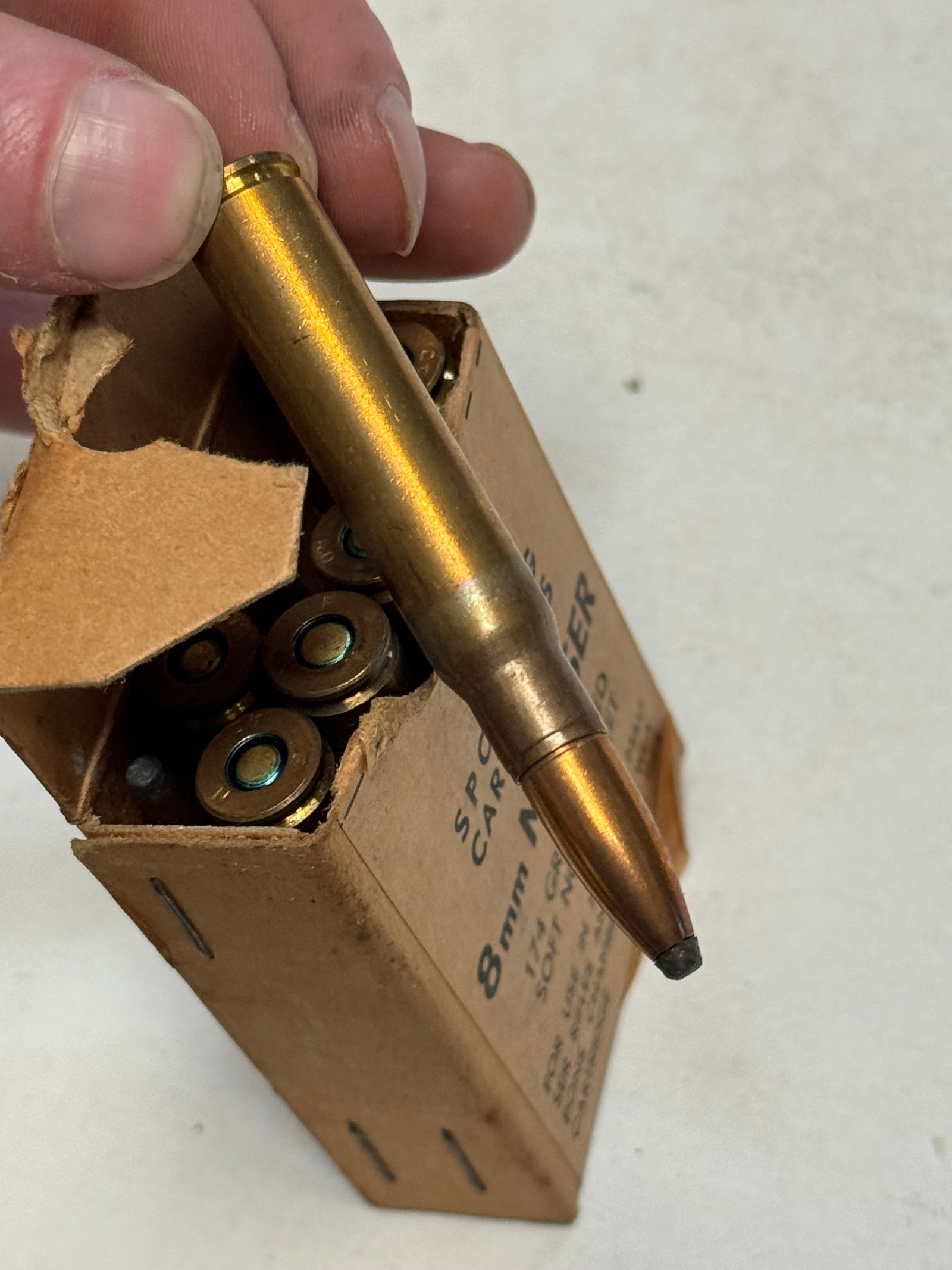 10rds. of 8mm Mauser 174gr. Pointed SN Factory Ammunition - 7