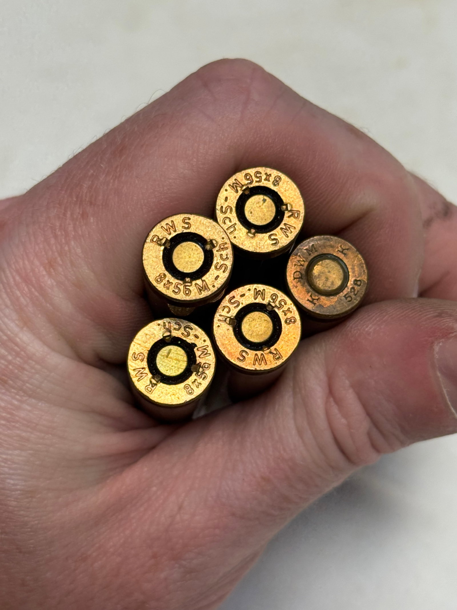 5rds. of 8x56 M. - Sch. West German Factory Ammunition - 3