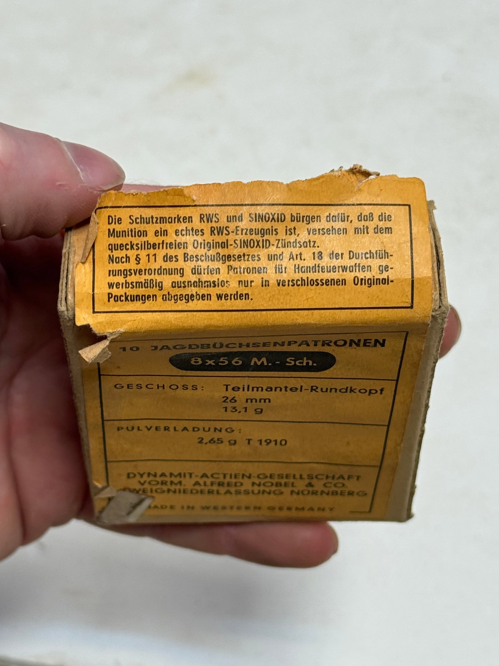 5rds. of 8x56 M. - Sch. West German Factory Ammunition - 4
