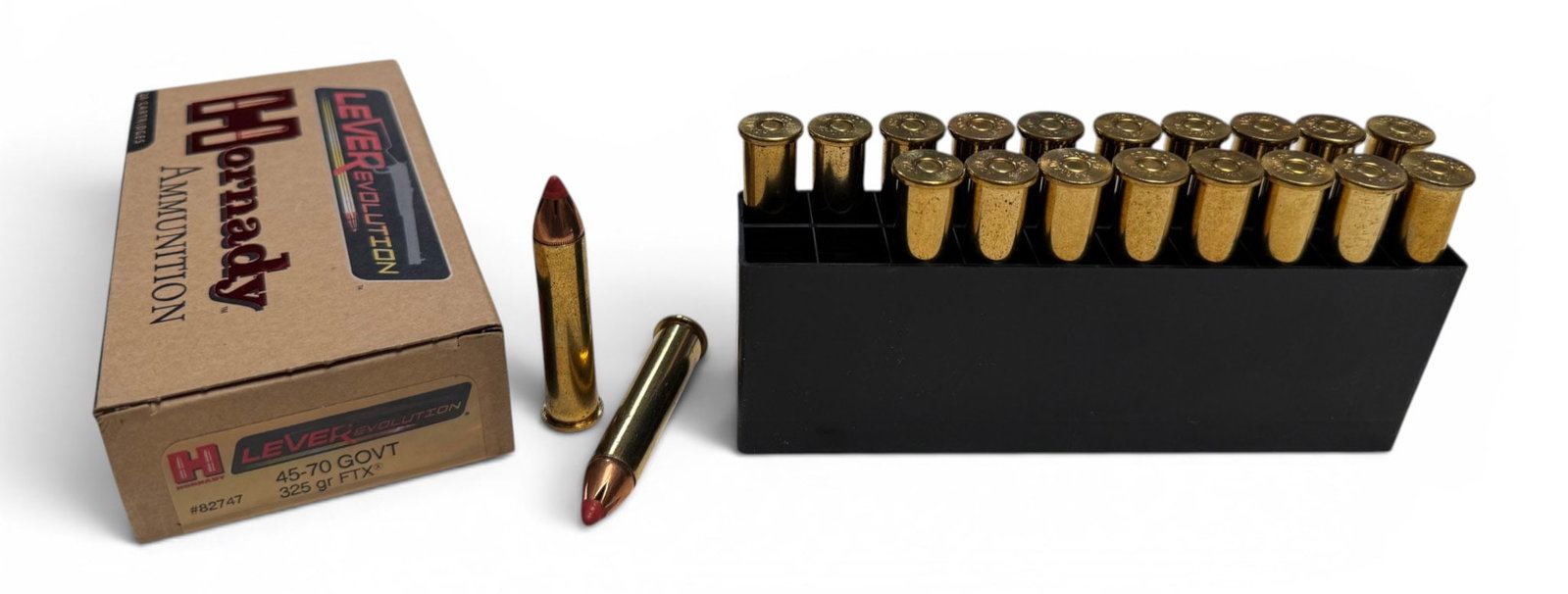 NIB 20rds. of .45-70 GOVT. 325gr. FTX Hornady LeverEvolution Ammunition: Quality, Expensive new ammunition