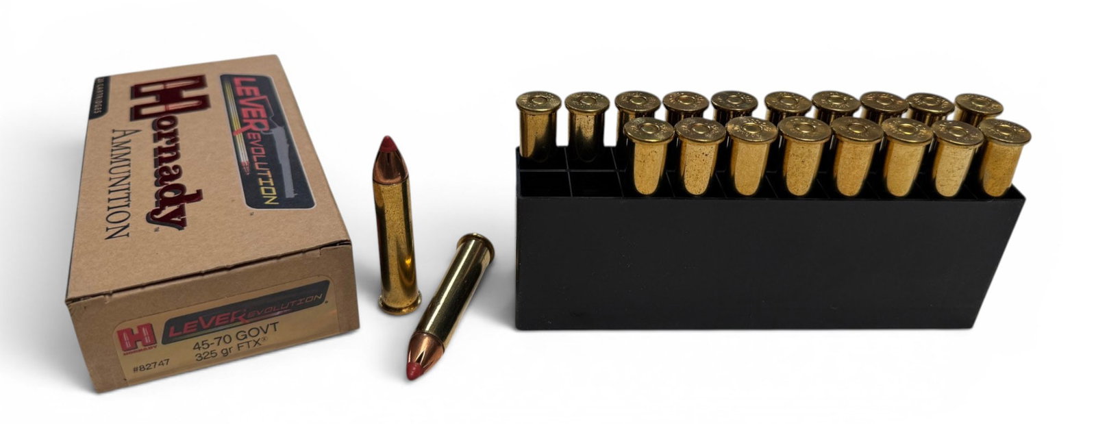 NIB 20rds. of .45-70 GOVT. 325gr. FTX Hornady LeverEvolution Ammunition: Quality, Expensive new ammunition