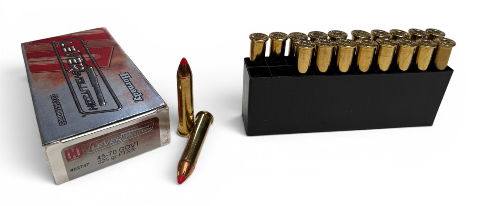 NIB 20rds. of .45-70 GOVT. 325gr. FTX Hornady LeverEvolution Ammunition: Quality, Expensive new ammunition