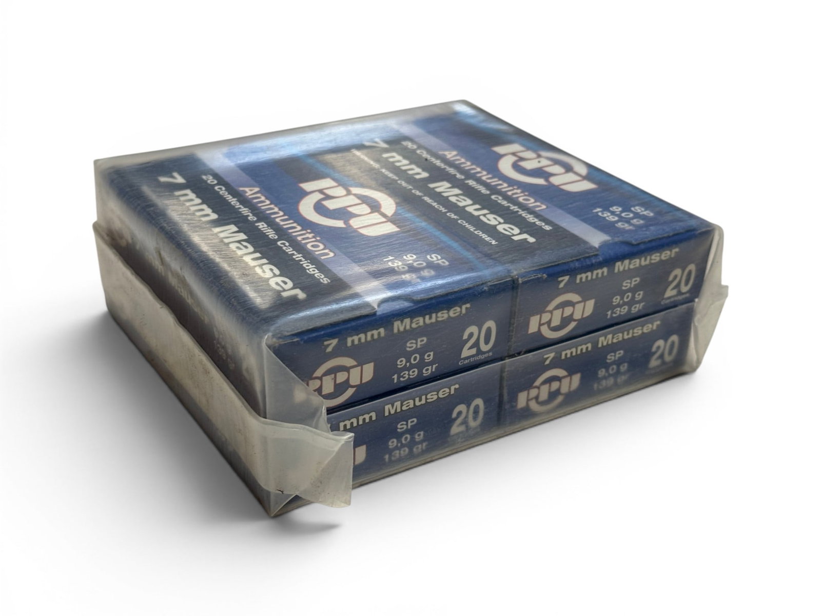NIB Vacuum Sealed 80rds. of 7mm Mauser 139gr. SP PPU Ammunition - 2