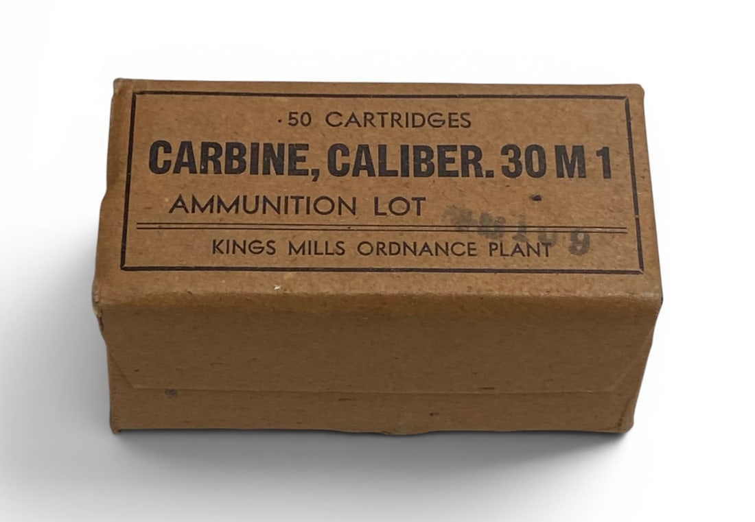 NIB Sealed 50rds. of 30 CARBINE (.30 M1) King Mills Ordnance Plant Ammunition (1 of 1)