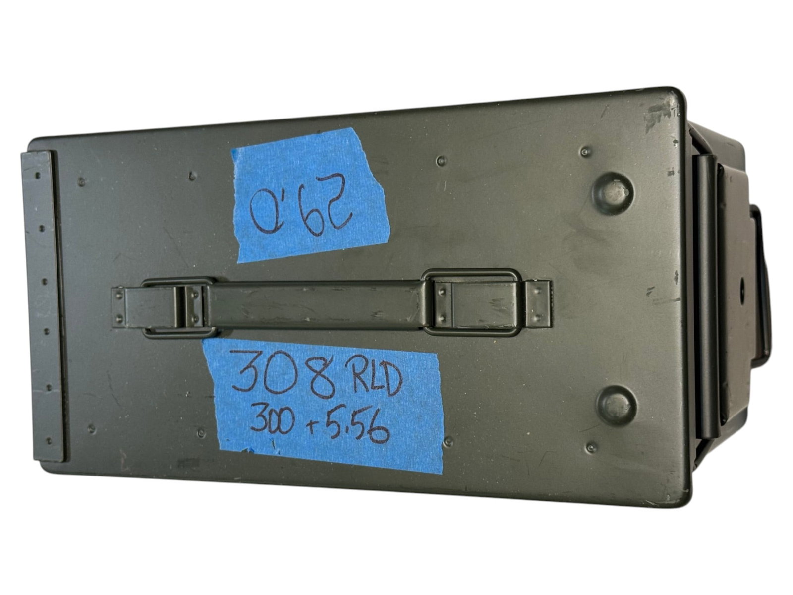 Approximately 24.0 Lbs. Of .308 Reloaded Ammunition in Metal Ammo Can: Believed to be most or most to all reloaded, but some may be factory/milsurp. Reloaded was done by a competant reloader.