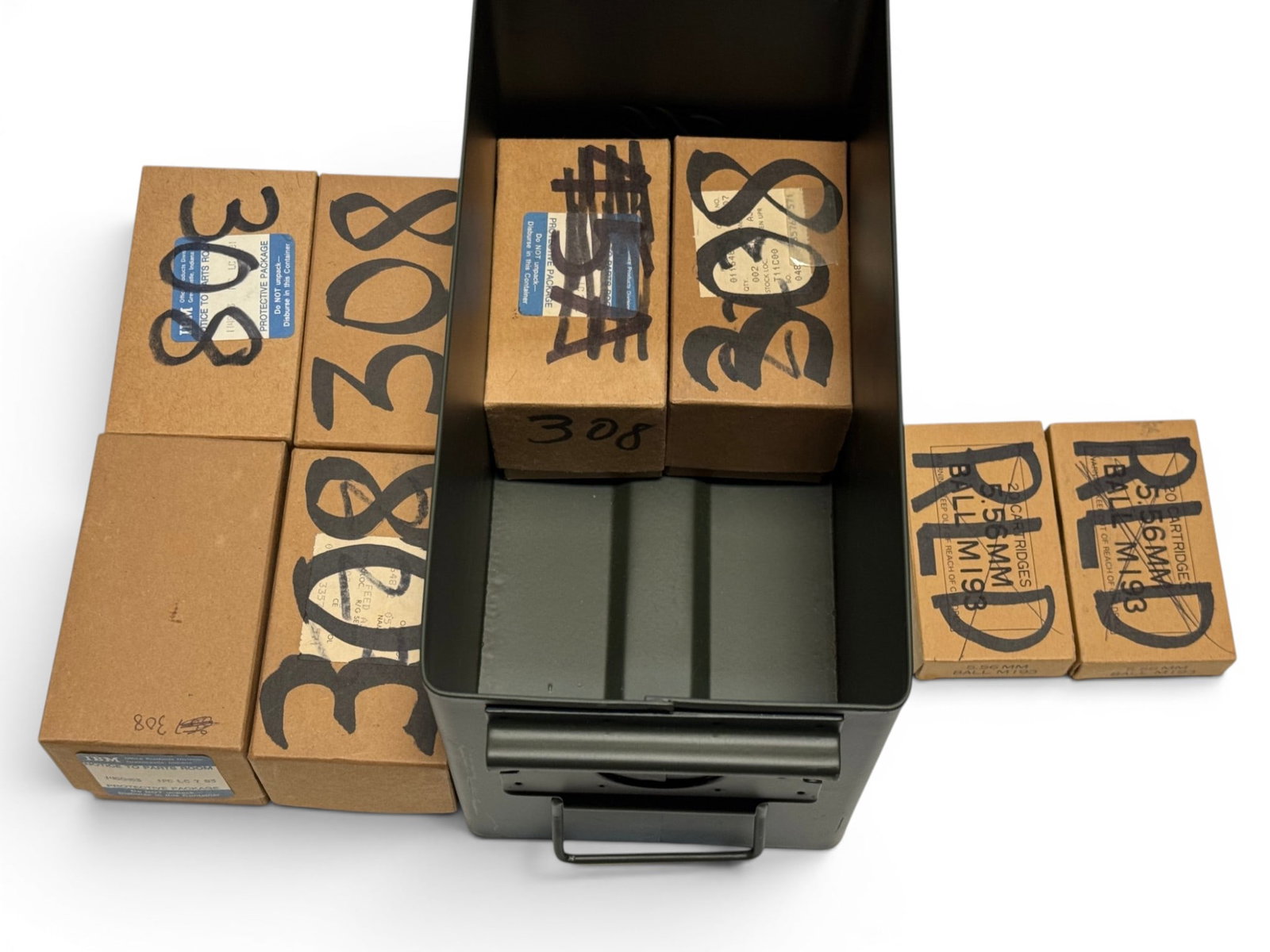 Approximately 24.0 Lbs. Of .308 Reloaded Ammunition in Metal Ammo Can - 2