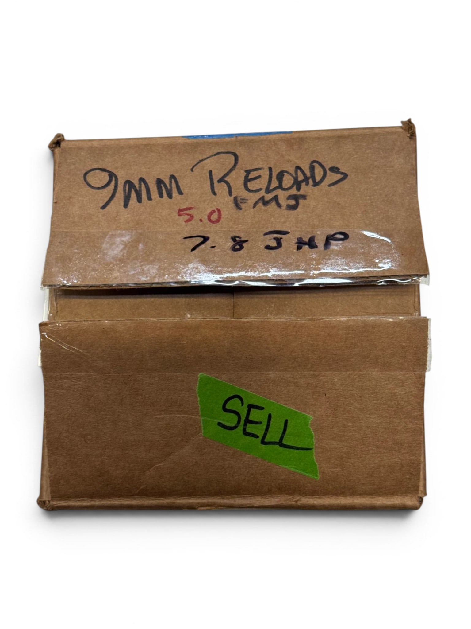 Approximately 4.7 Lbs. Of 9mm FMJ and 7.5 Lbs. of 9mm JHP Reloaded Ammunition: Believed to be most or most to all reloaded, but some may be factory. Reloaded was done by a competant reloader.