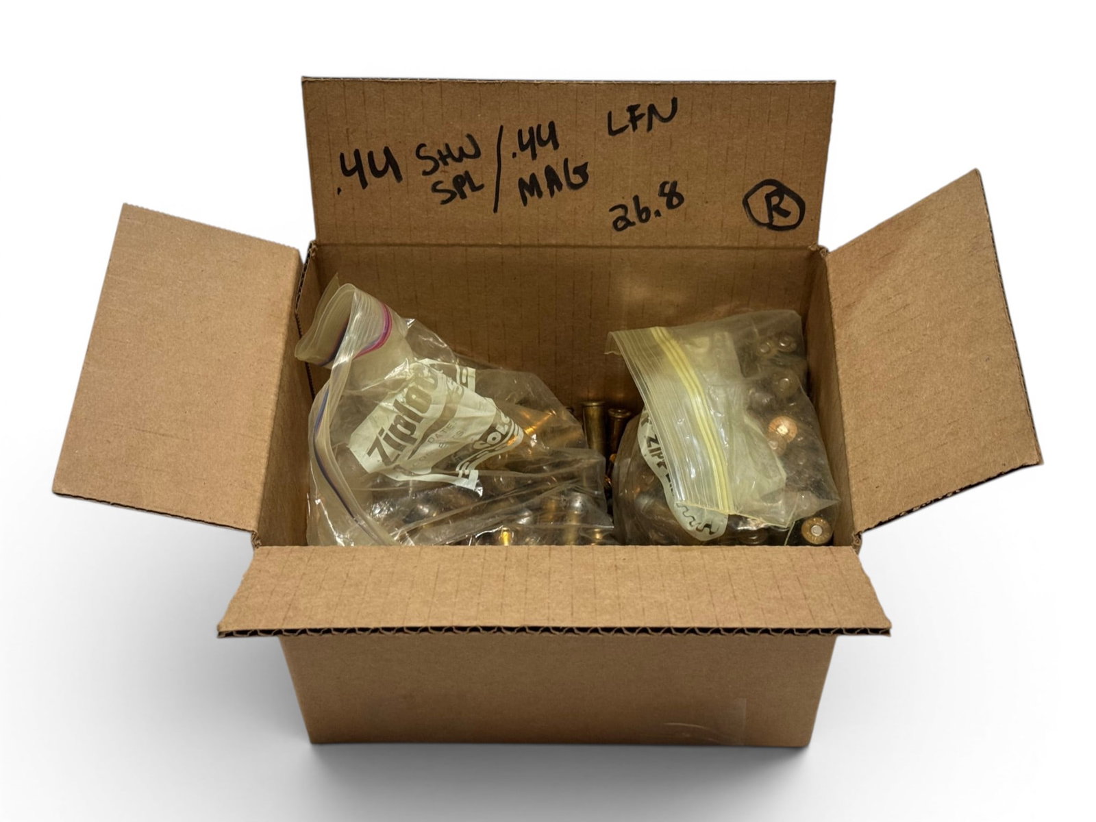 Approximately 26.5 Lbs. Of .44 S&W SPL. And .44 MAG. Reloaded Ammunition: Believed to be most or most to all reloaded, but some may be factory. Reloaded was done by a competant reloader.