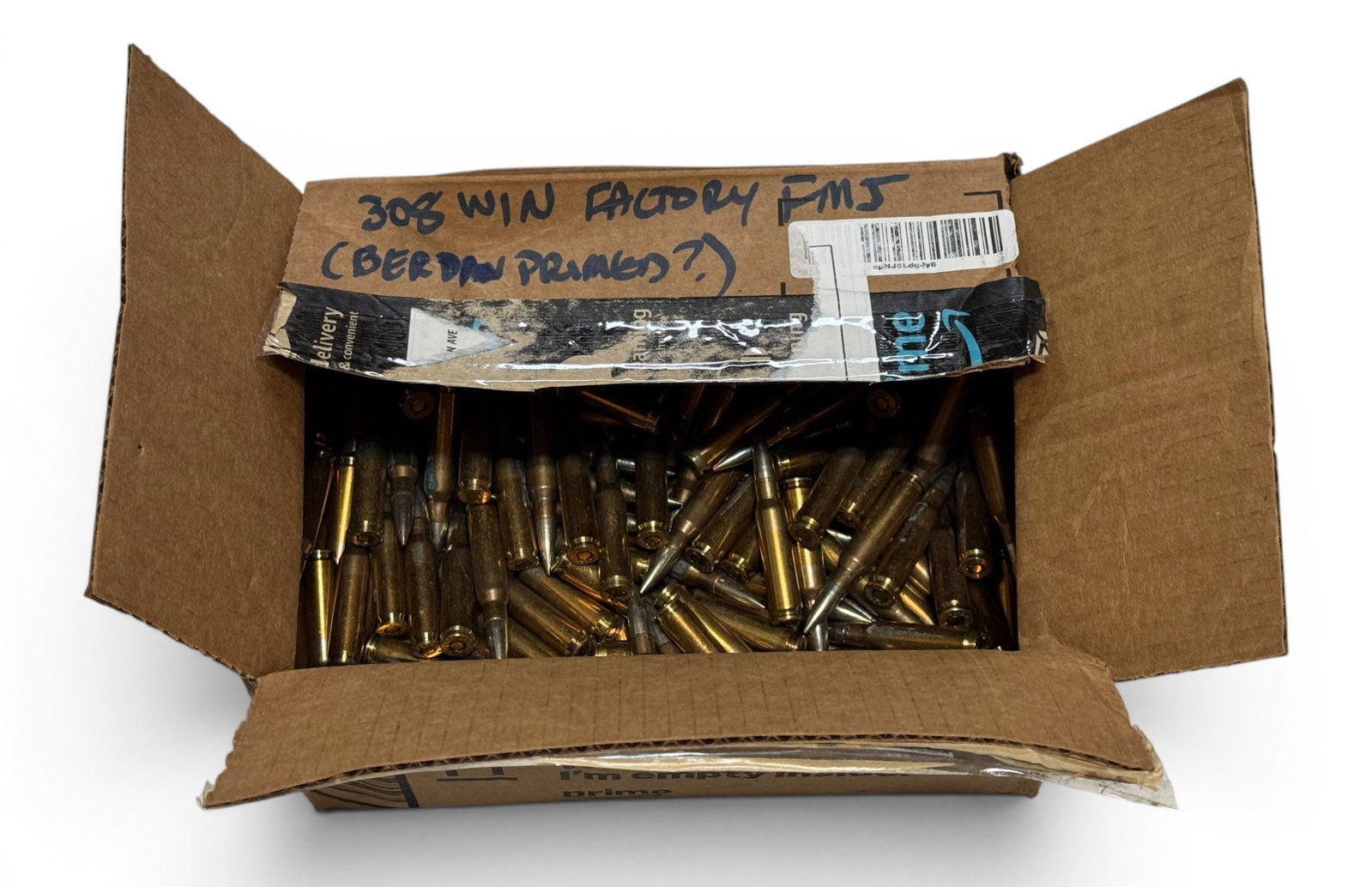 Approximately 7.7 Lbs. Of .308 WIN. FMJ Factory Ammunition: See Photo(s)