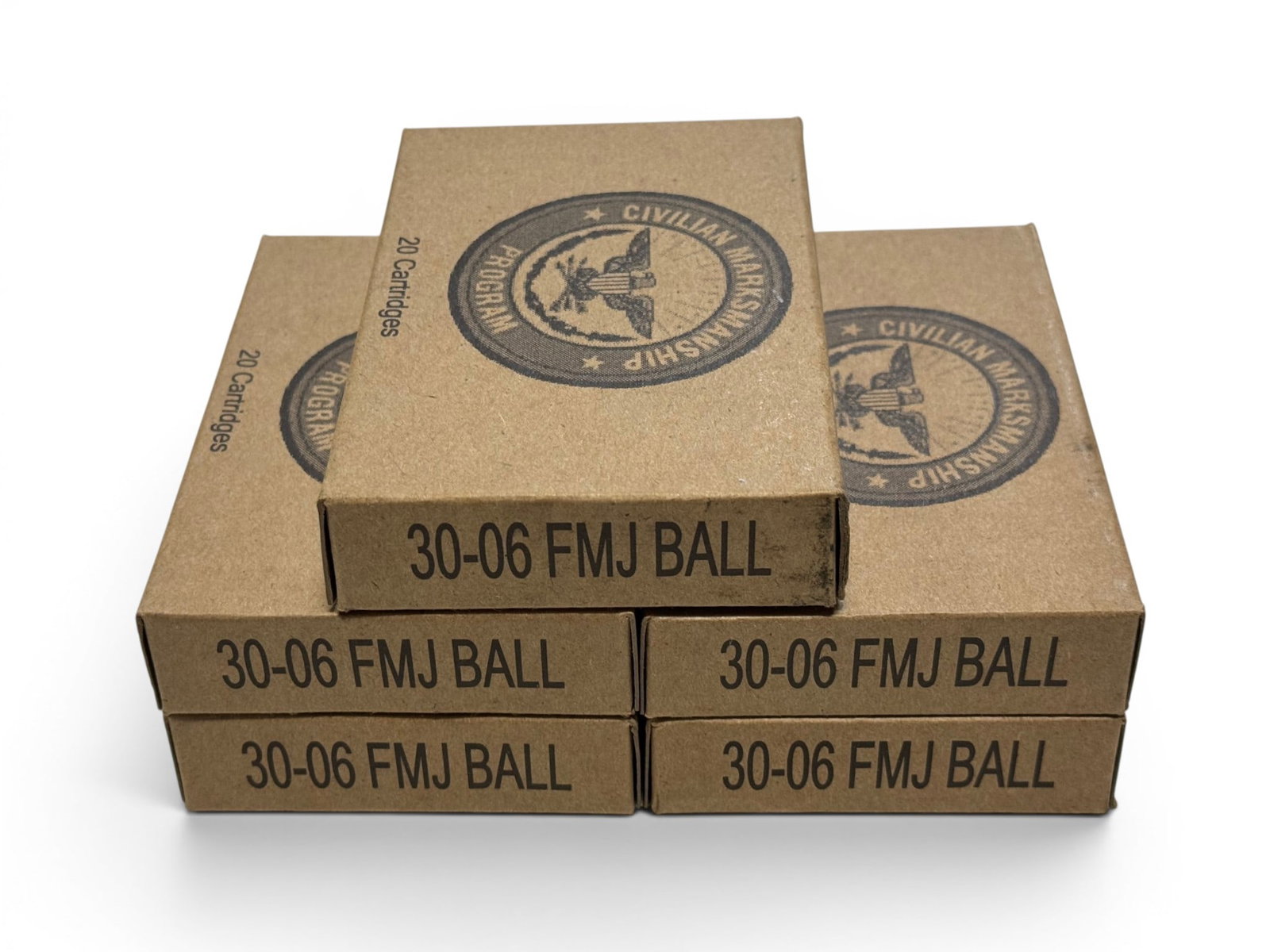 NIB 100rds. of .30-06 FMJ BALL Civilian Marksmanship Program (CMP) Ammunition - 2
