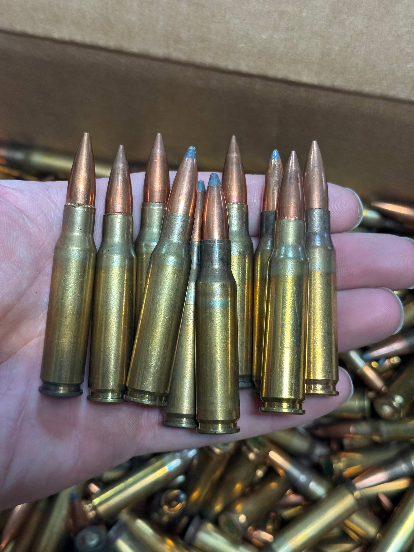 Approx. 28lbs of .308 WIN. SP & BALL Loose Possible Reloaded Ammunition - 3