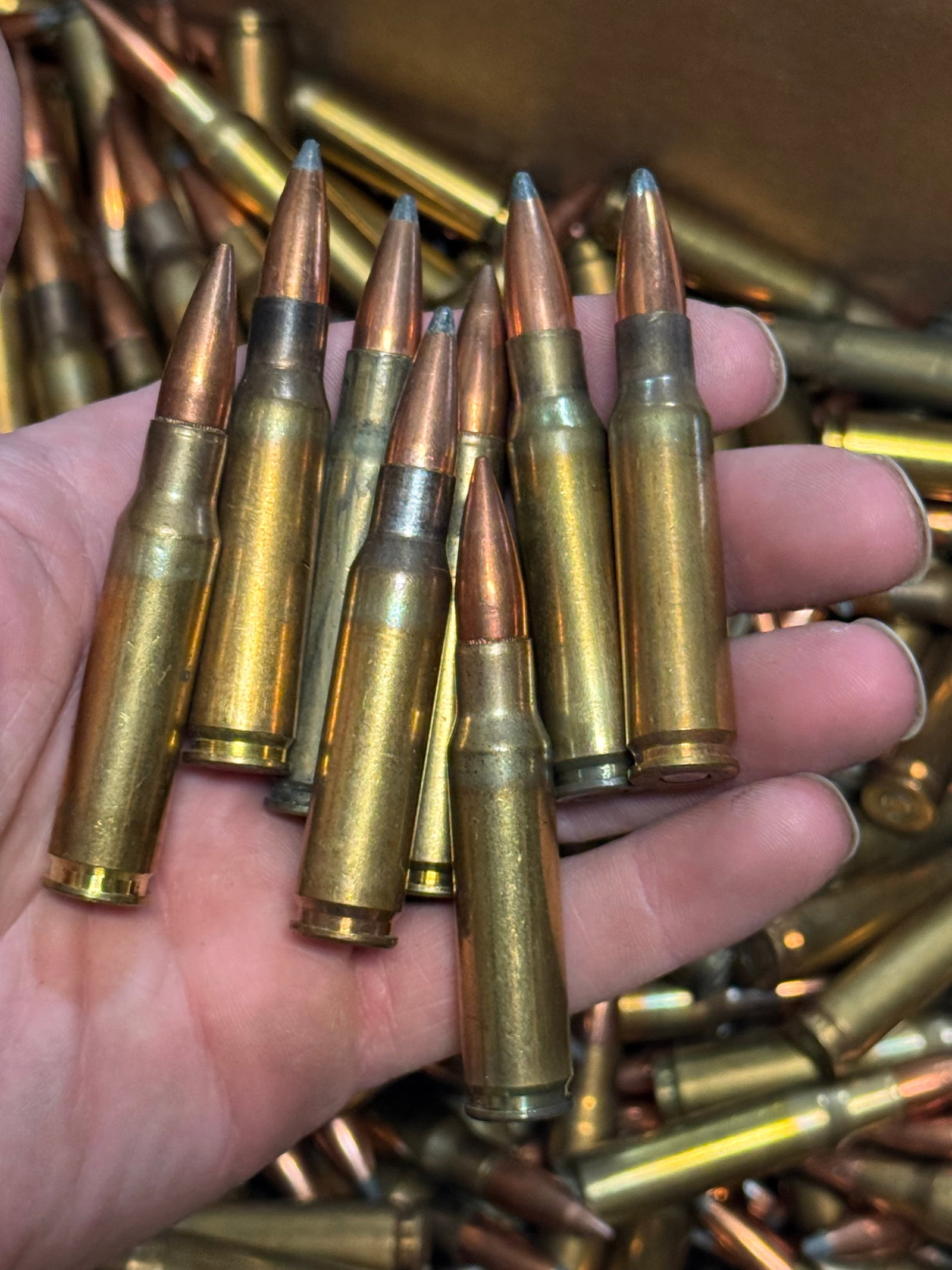 Approx. 28lbs of .308 WIN. SP & BALL Loose Possible Reloaded Ammunition - 5