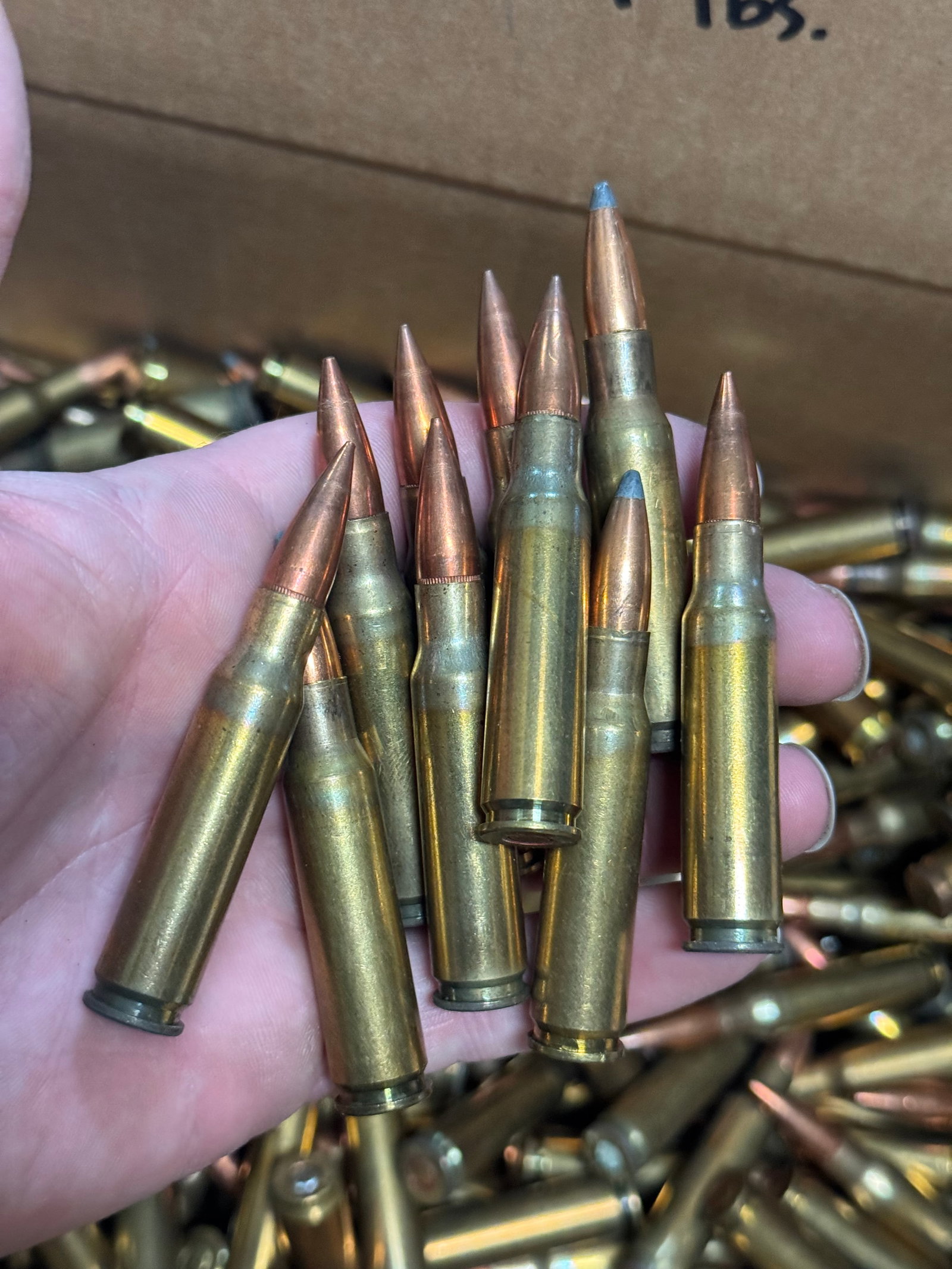 Approx. 28lbs of .308 WIN. SP & BALL Loose Possible Reloaded Ammunition - 3
