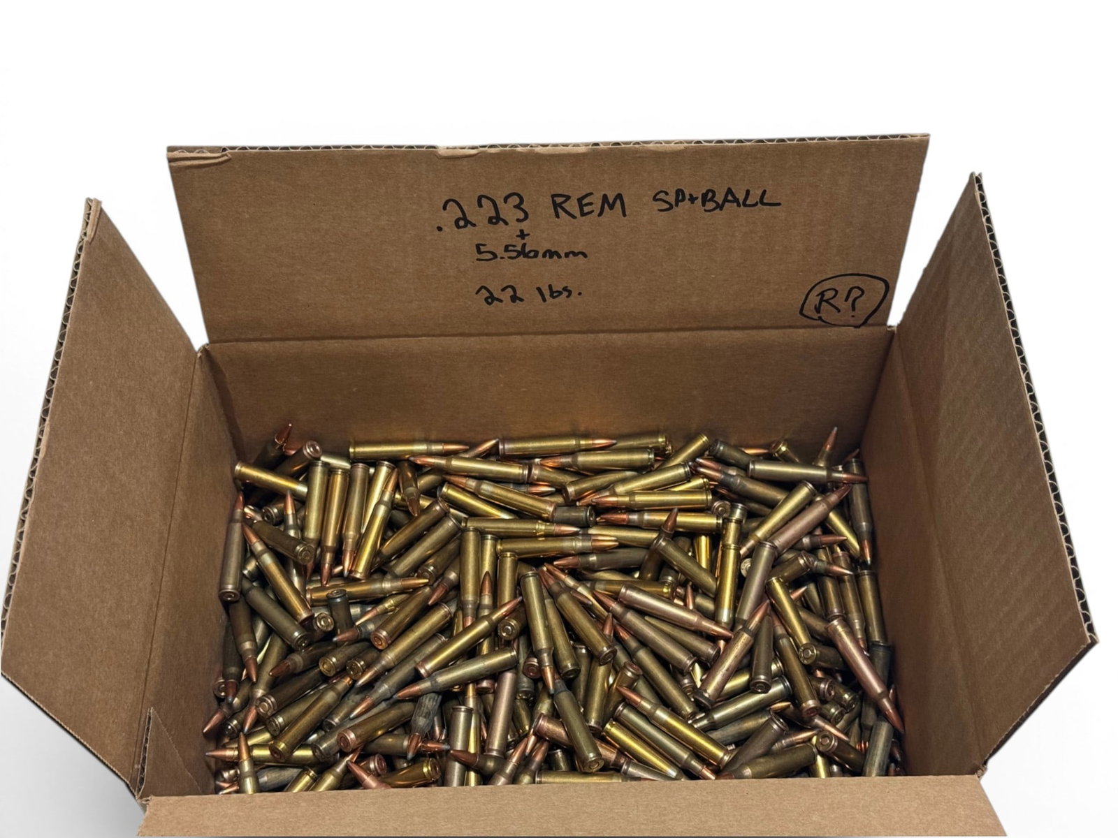 Approx. 22lbs. of .223 REM. SP & BALL Loose Possible Reloaded Ammunition (1 of 4)