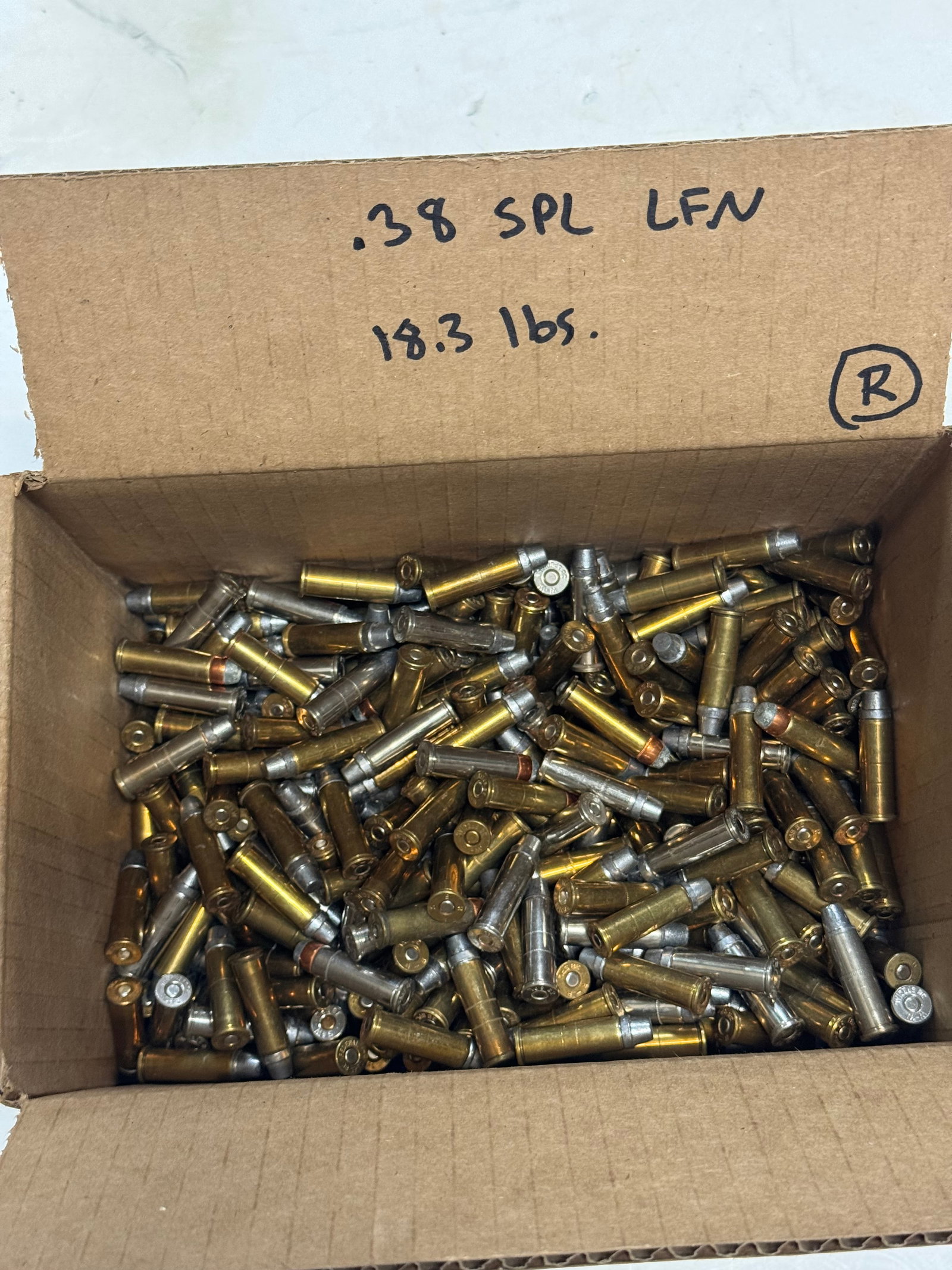 Approx. 18lbs. of .38 SPECIAL LFN Loose Reloaded Ammunition - 2