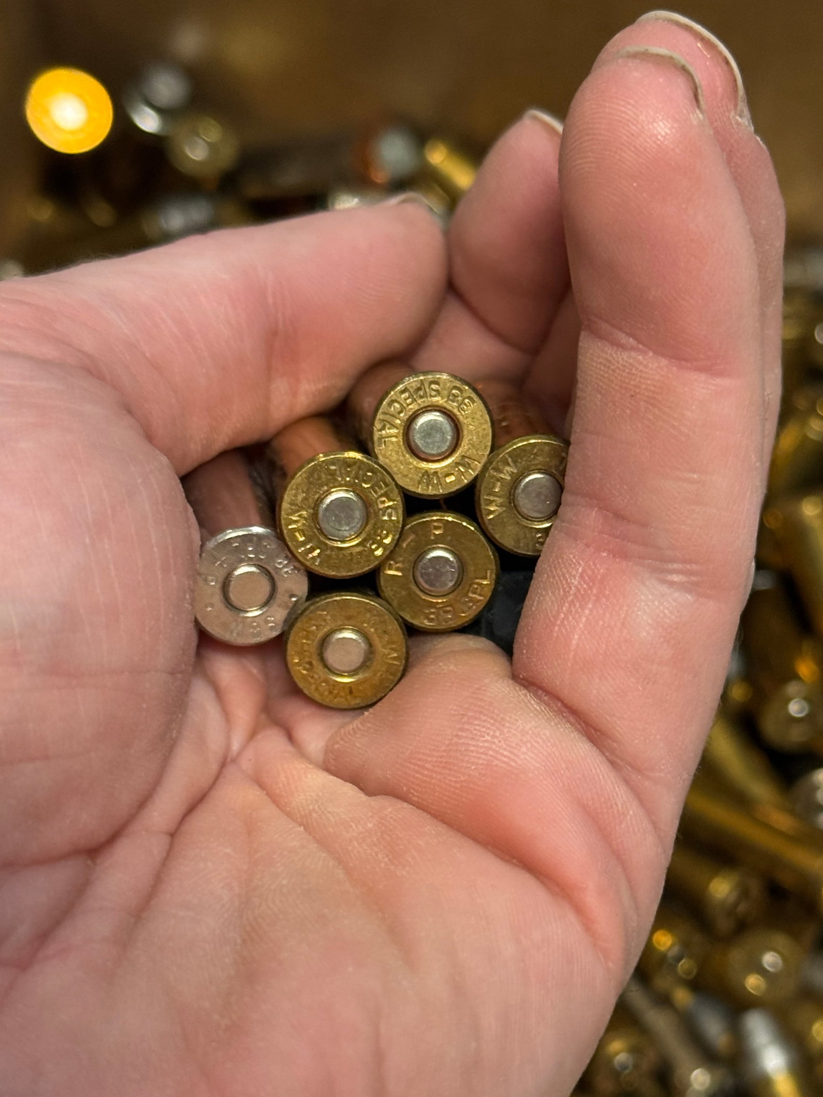 Approx. 18lbs. of .38 SPECIAL LFN & HP Loose Possible Reloaded Ammunition - 5