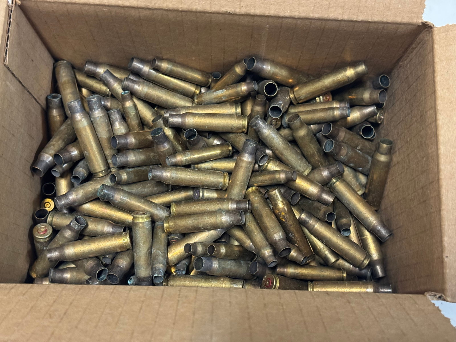 Approx. 8lbs. of 7.62x51mm LC Match and 5.56mm Mixed Shot Brass for Reloading - 3