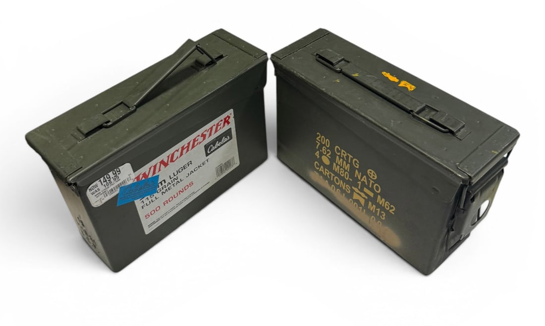 (2) .30 CAL Metal Ammo Cans - 2