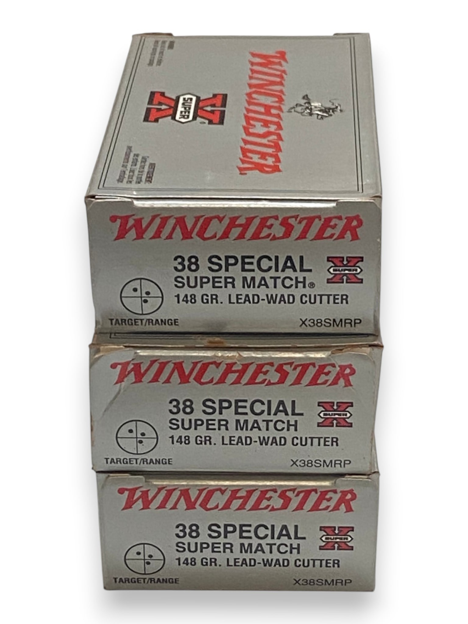 NOS 144rds of .38 SPL Super Match .148gr Lead-Wad Cutter Winchester Ammunition (1 of 5)