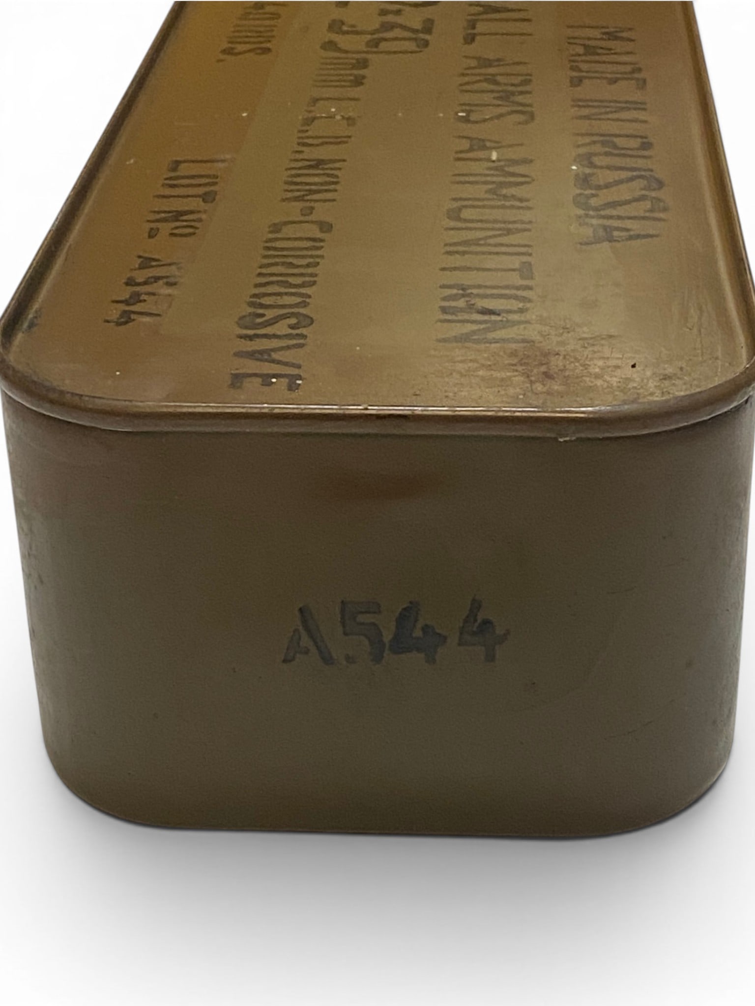 Sealed 640rds of 7.62x39mm Russian Small Arms Ammunition in Spam Can - 2