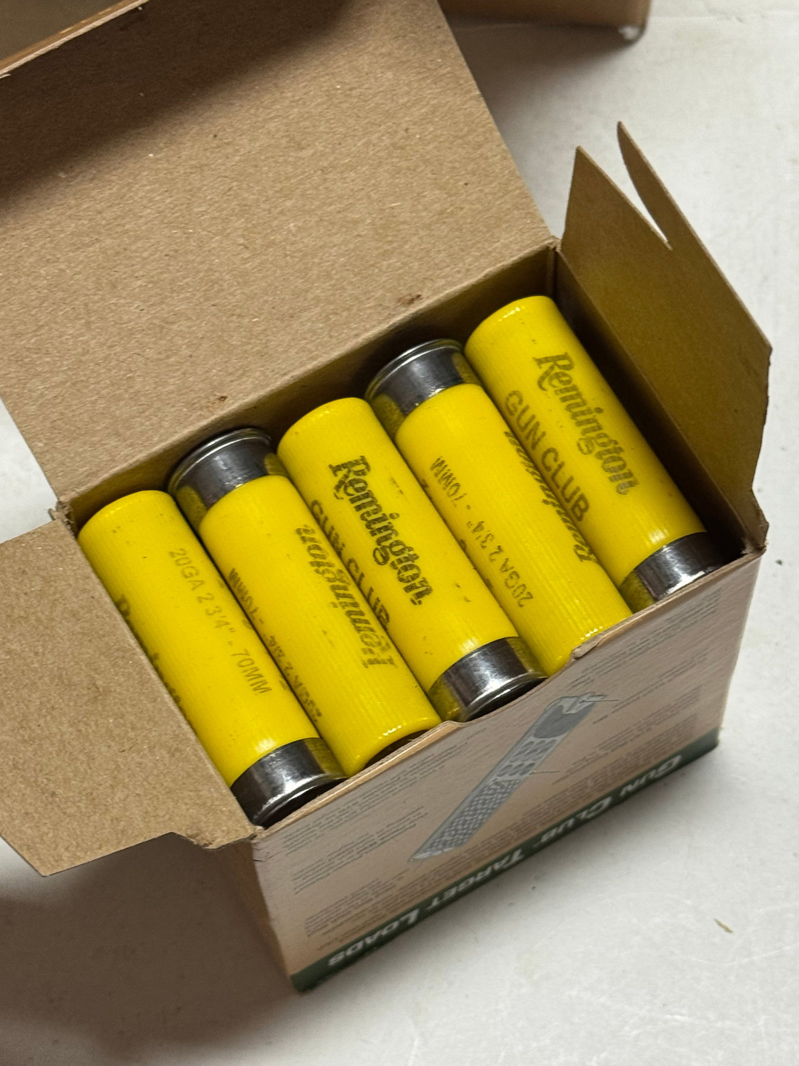 NOS 200rds. Of 20 GA. 2-3/4" 7.5 Shot Remington Target Load Shotgun Ammunition - 2
