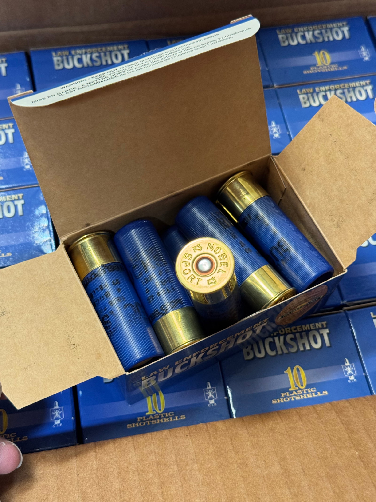 NOS 250rds. Of 12 GA. No. 4 BUCK Nobel Sport Le Buckshot Italian Ammunition in Sealed Case - 4