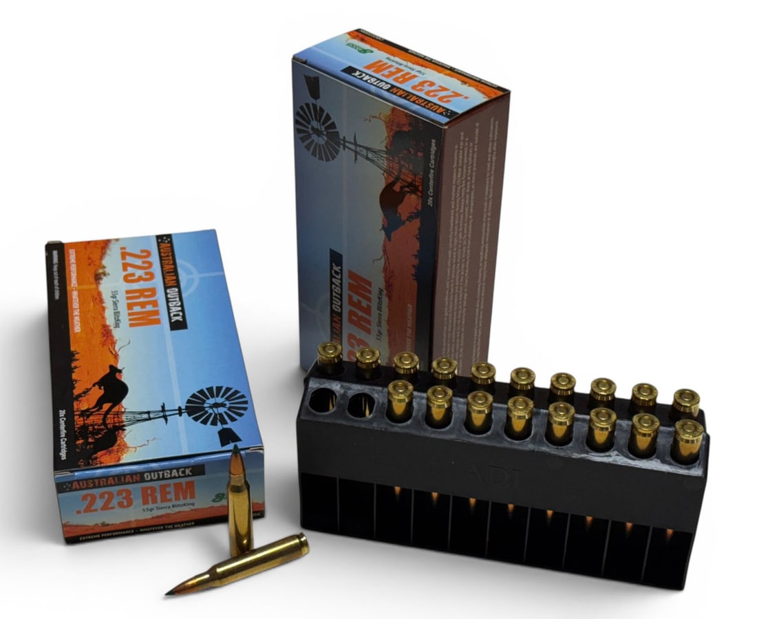 NIB 40rds. of .223 REM. 55gr. Sierra BlitzKing Australian Outback Premium Ammunition - 2