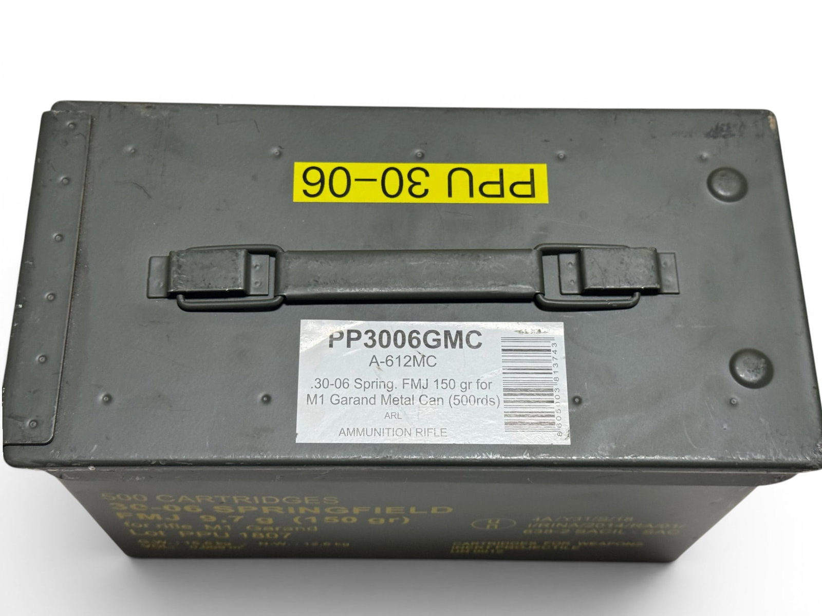 .50 CAL. Metal Ammunition Can Labeled for the PPU Ammo Above - 2