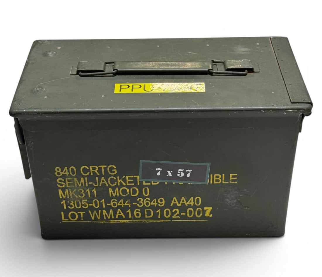 (2) .50 CAL Metal Ammo Cans - 2