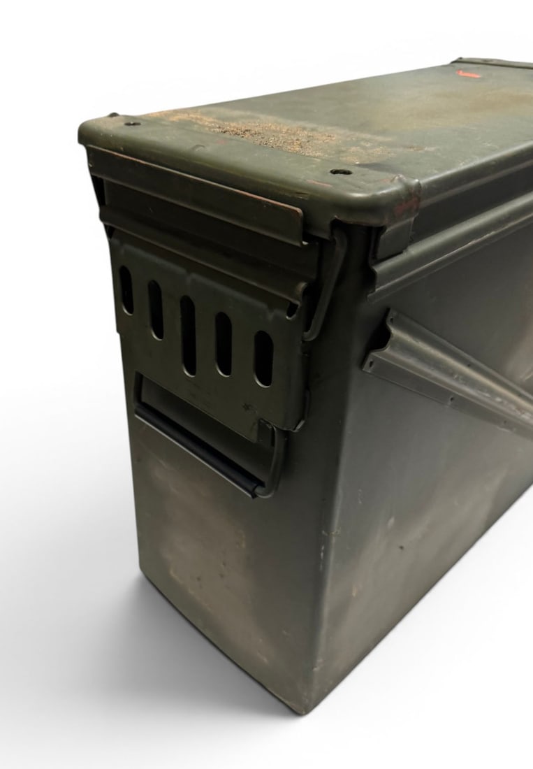 (1) Extra Large USGI M548 20mm Metal Ammunition Storage Bin - NO SHIPPING, LOCAL PICKUP ONLY - 7