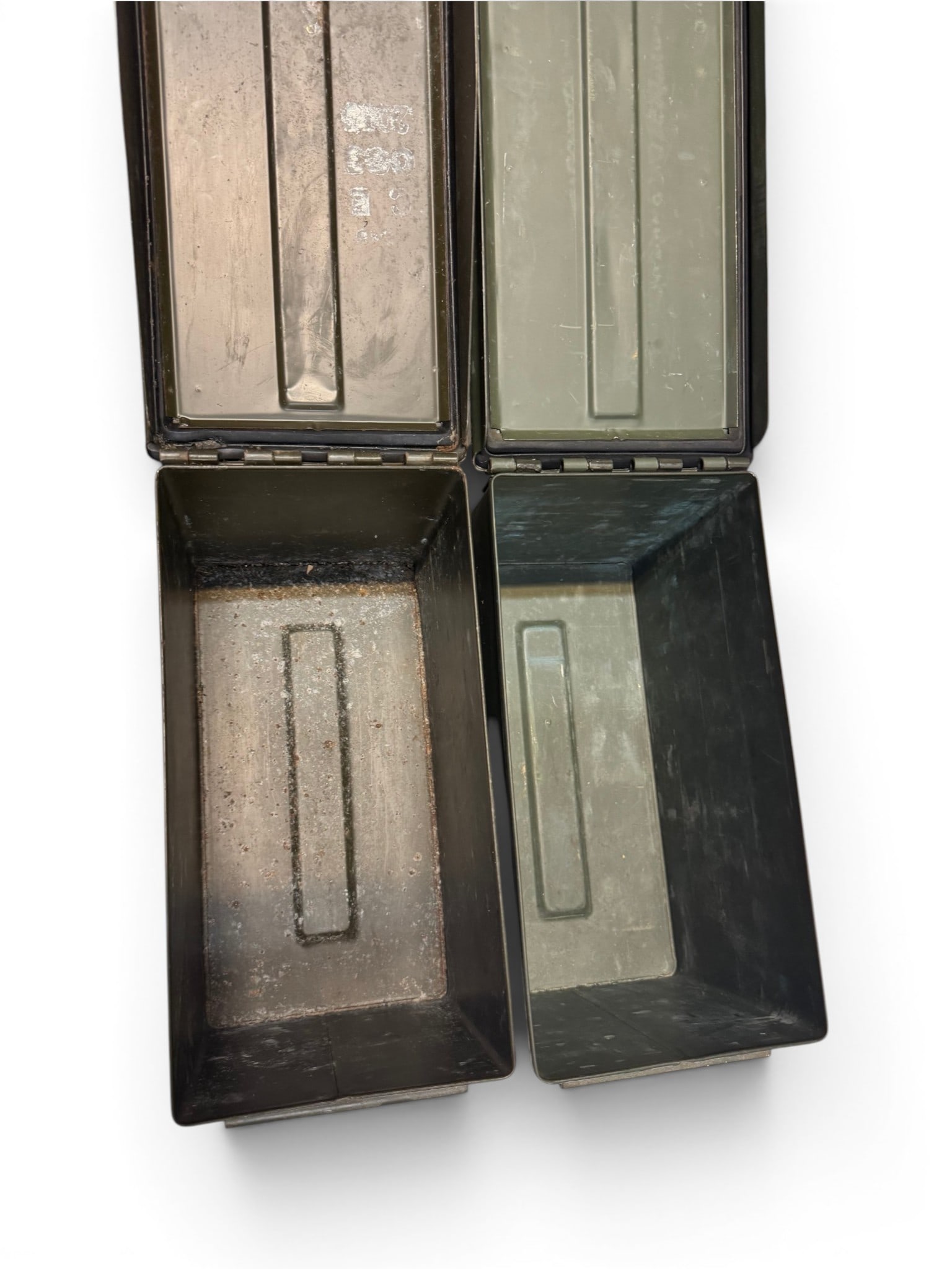 (2) .50 CAL Metal Ammo Cans - NO SHIPPING, LOCAL PICKUP ONLY - 3