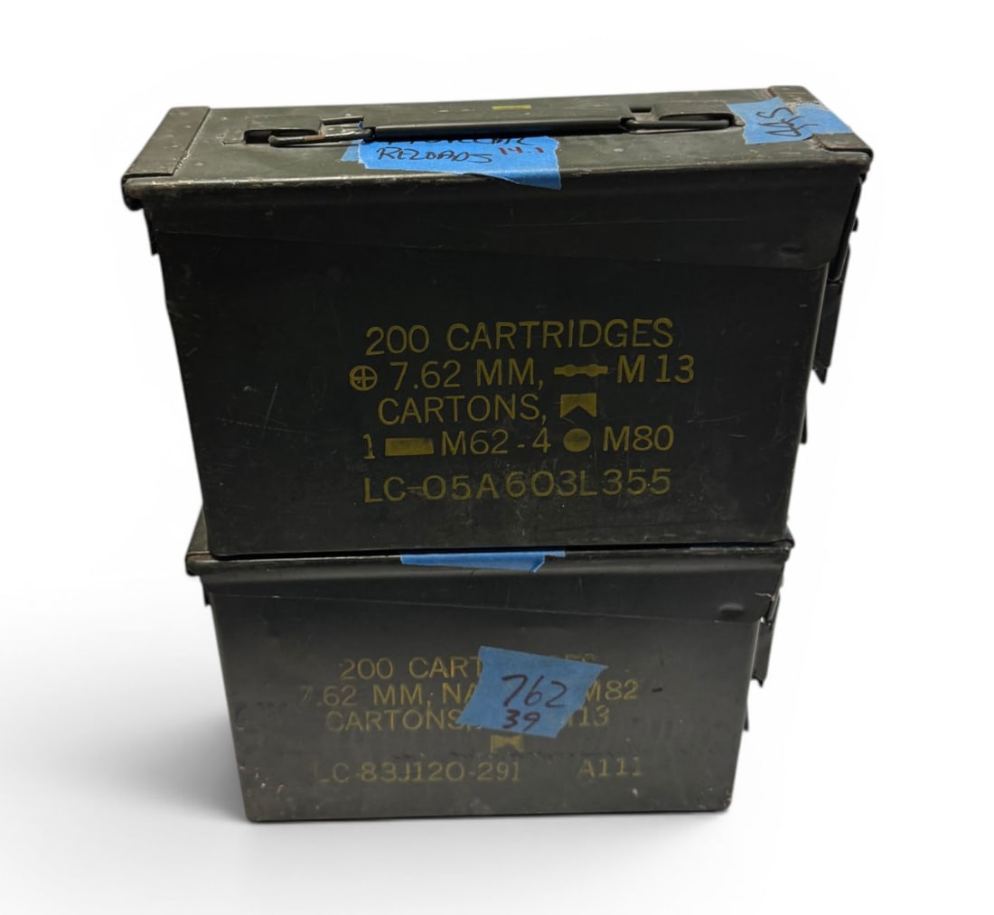(2) .30 CAL Metal Ammo Cans - NO SHIPPING, LOCAL PICKUP ONLY - 2