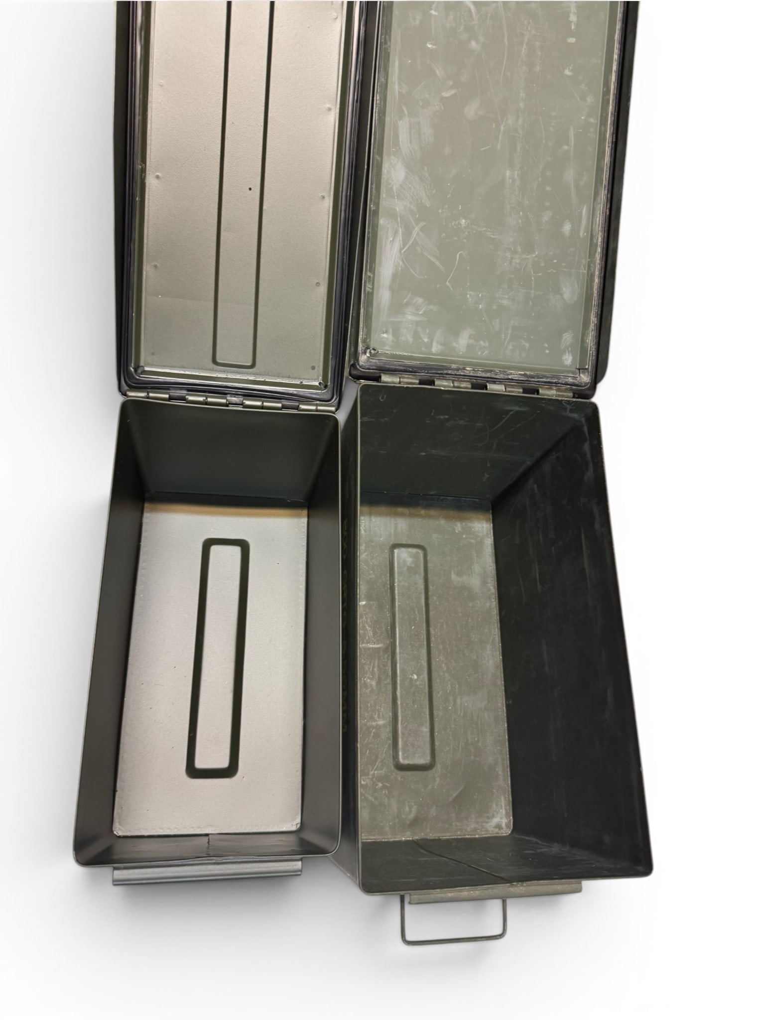 (1) .50 CAL Metal Ammo Can and (1) Oversized Metal Ammo Can - NO SHIPPING, LOCAL PICKUP ONLY - 3