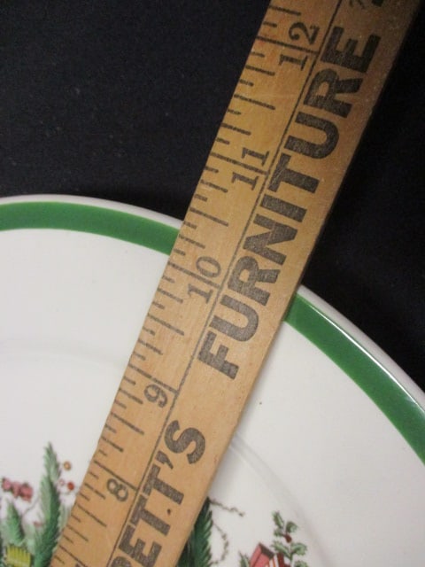 Spode "Christmas Tree" Dinner Plate, Salad Plate, and Butter Pat Plate - 7