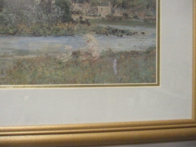 Framed and Matted Monet "Vetheuil sur Seine" Print - 4